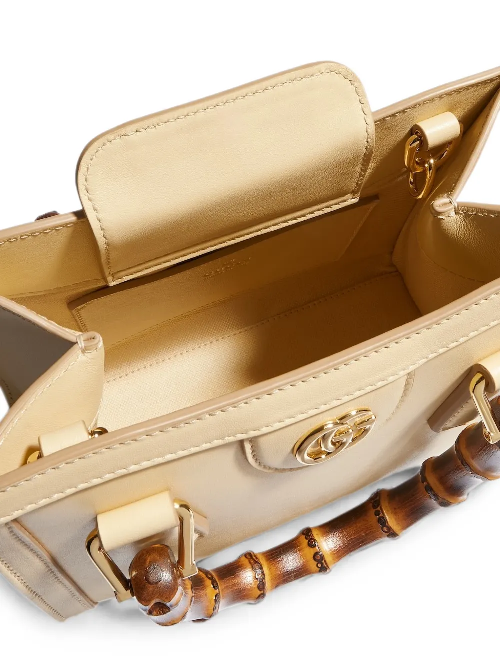 Gucci Kleine Diana shopper met bamboe handgreep Beige