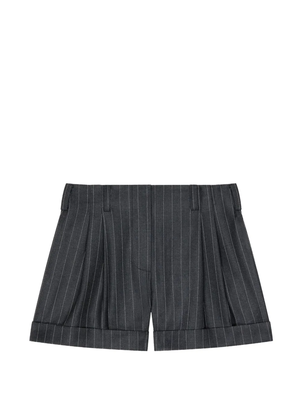 Givenchy pinstripe pleated shorts - Grigio