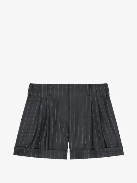 Givenchy pinstripe pleated shorts