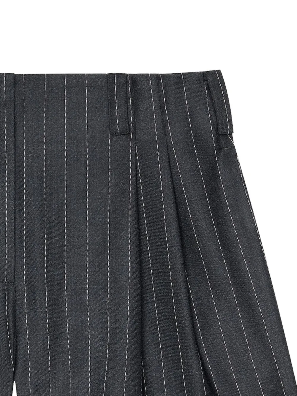 Givenchy Wollen gestreepte shorts met plooien Grijs