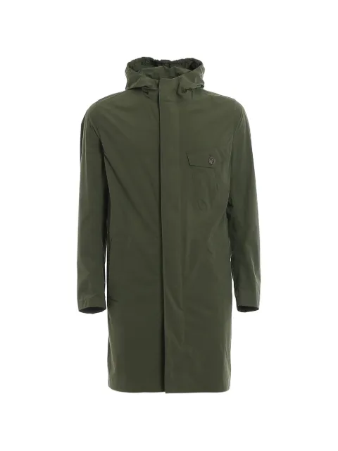 Herno hooded single-breasted coat