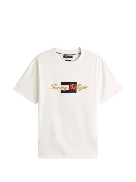 Tommy Hilfiger embroidered-logo crew-neck T-shirt