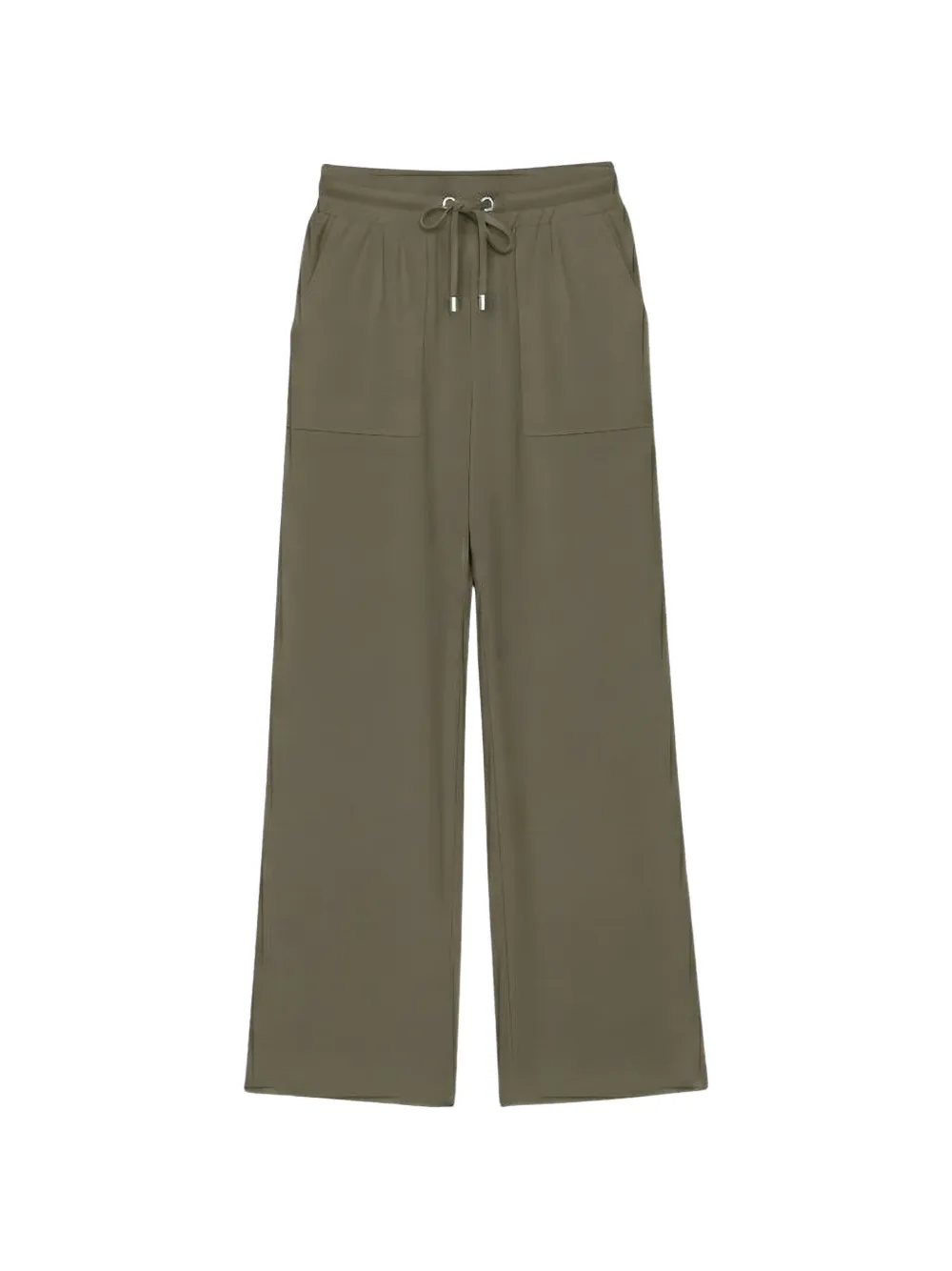 OFLAB drawstring wide-leg track pants - Verde