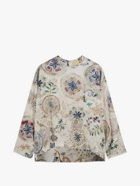 MOMONÌ Stilla printed long-sleeve blouse