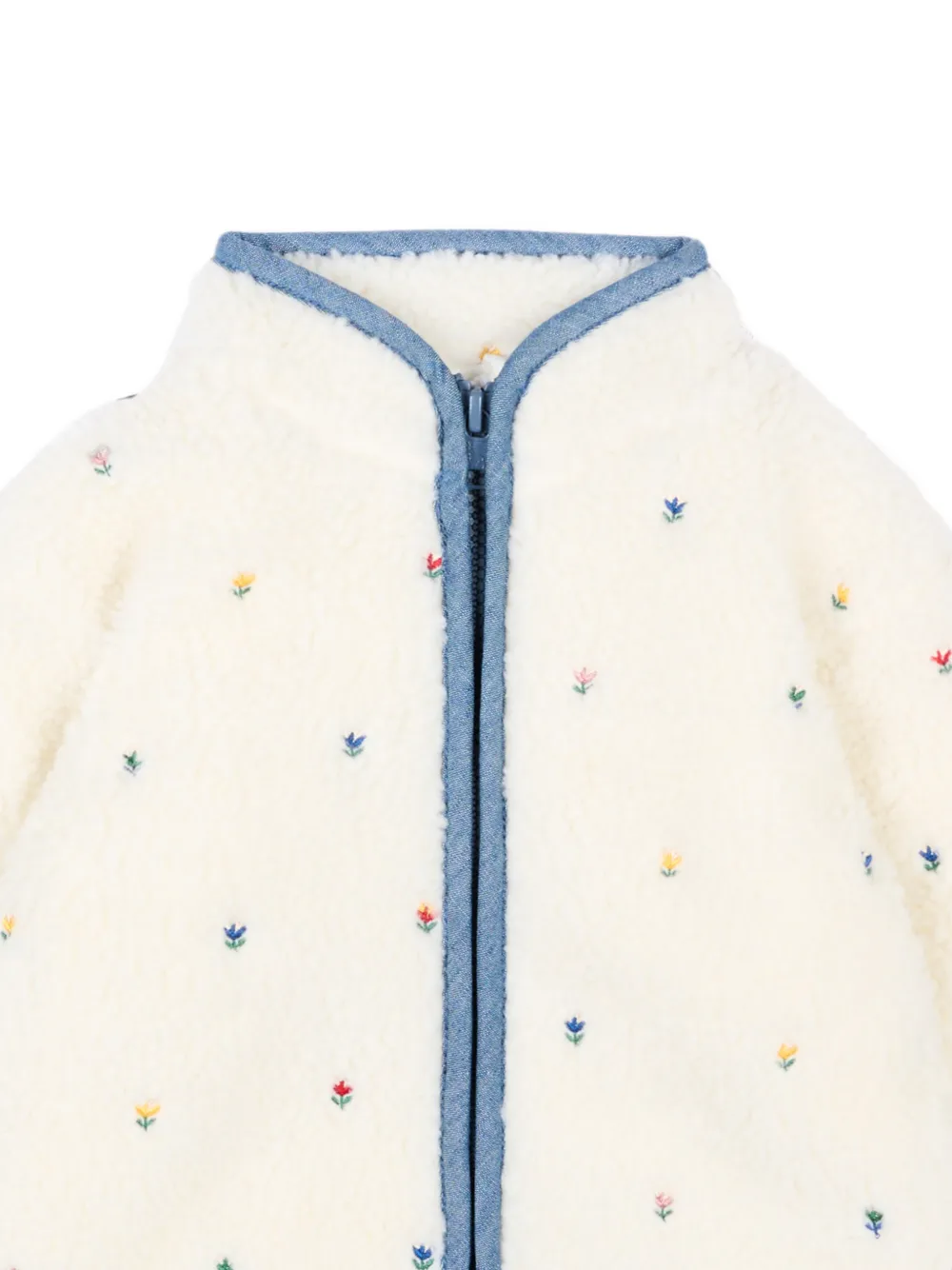 Stella McCartney Kids Jack met geborduurde bloemen Wit