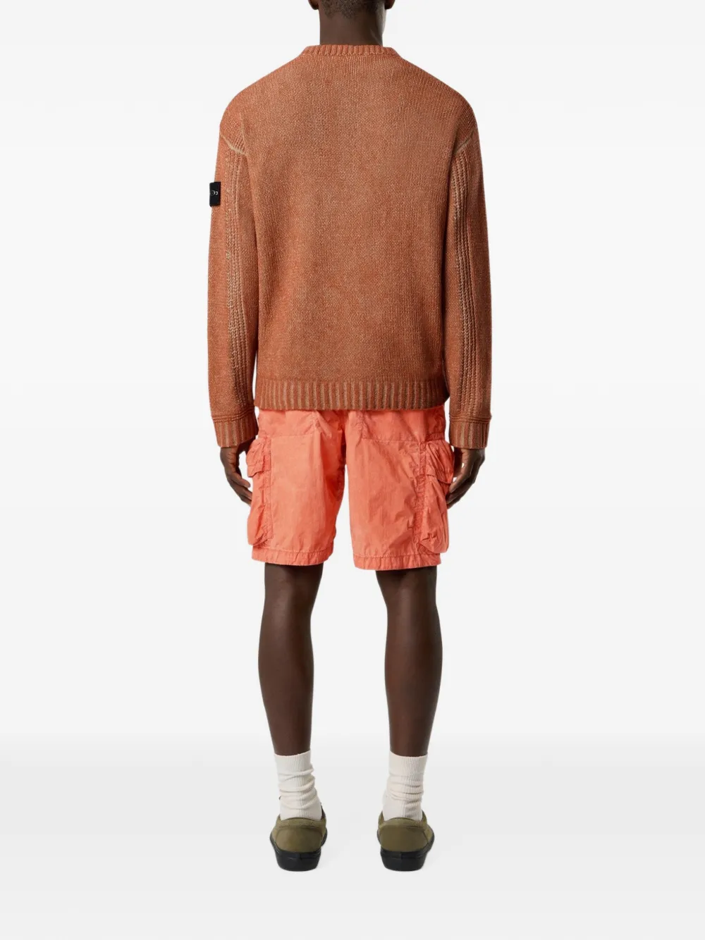 Stone Island Sweater met logopatch Bruin