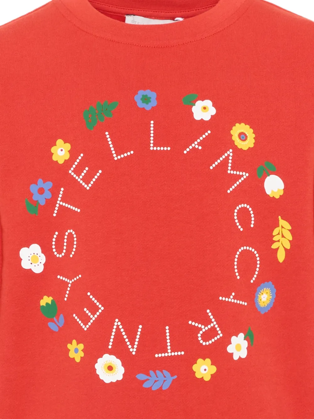 Stella McCartney Kids Sweater met logoprint Rood