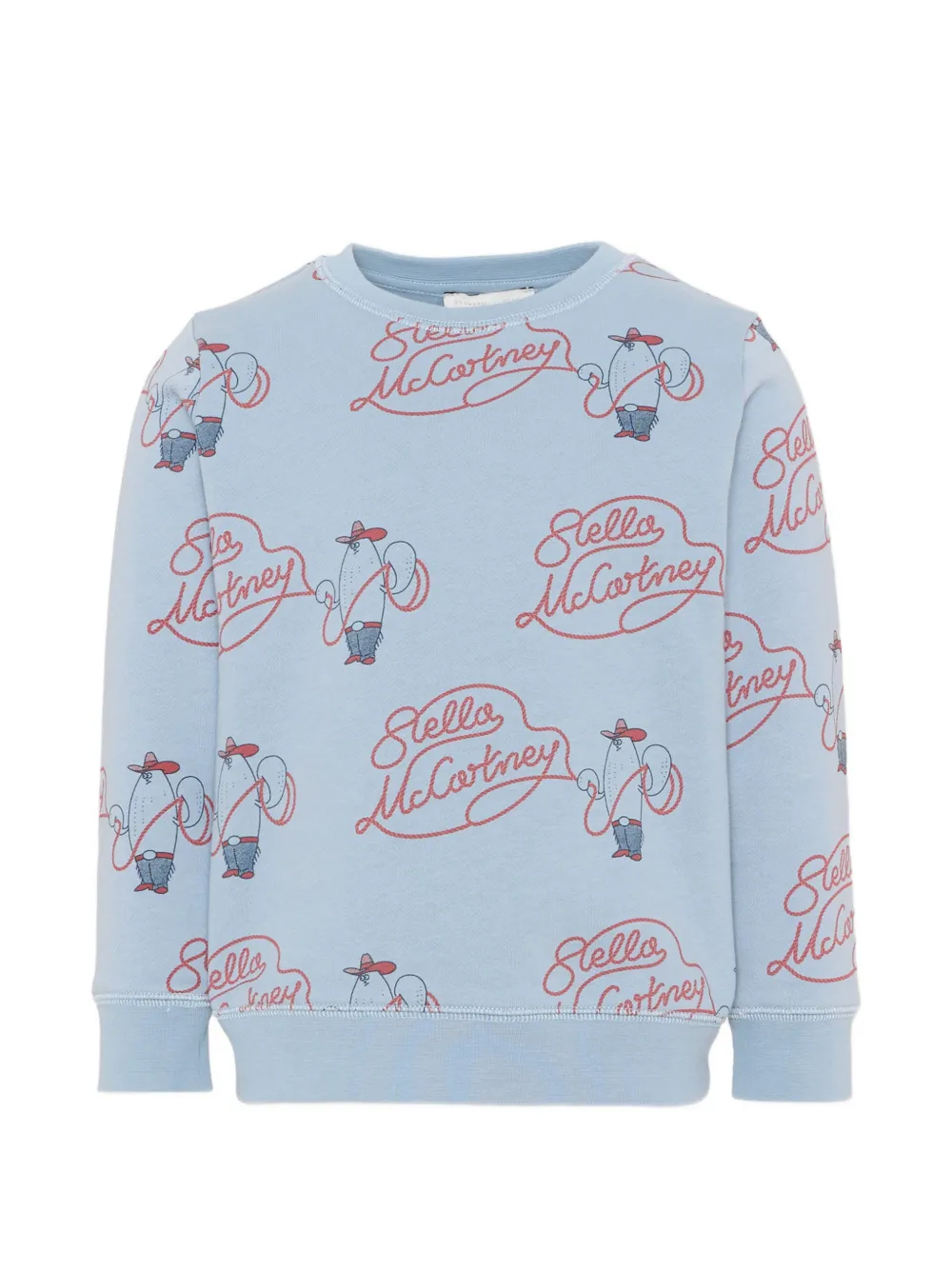 Stella McCartney Kids graphic-print cotton sweatshirt - Blu