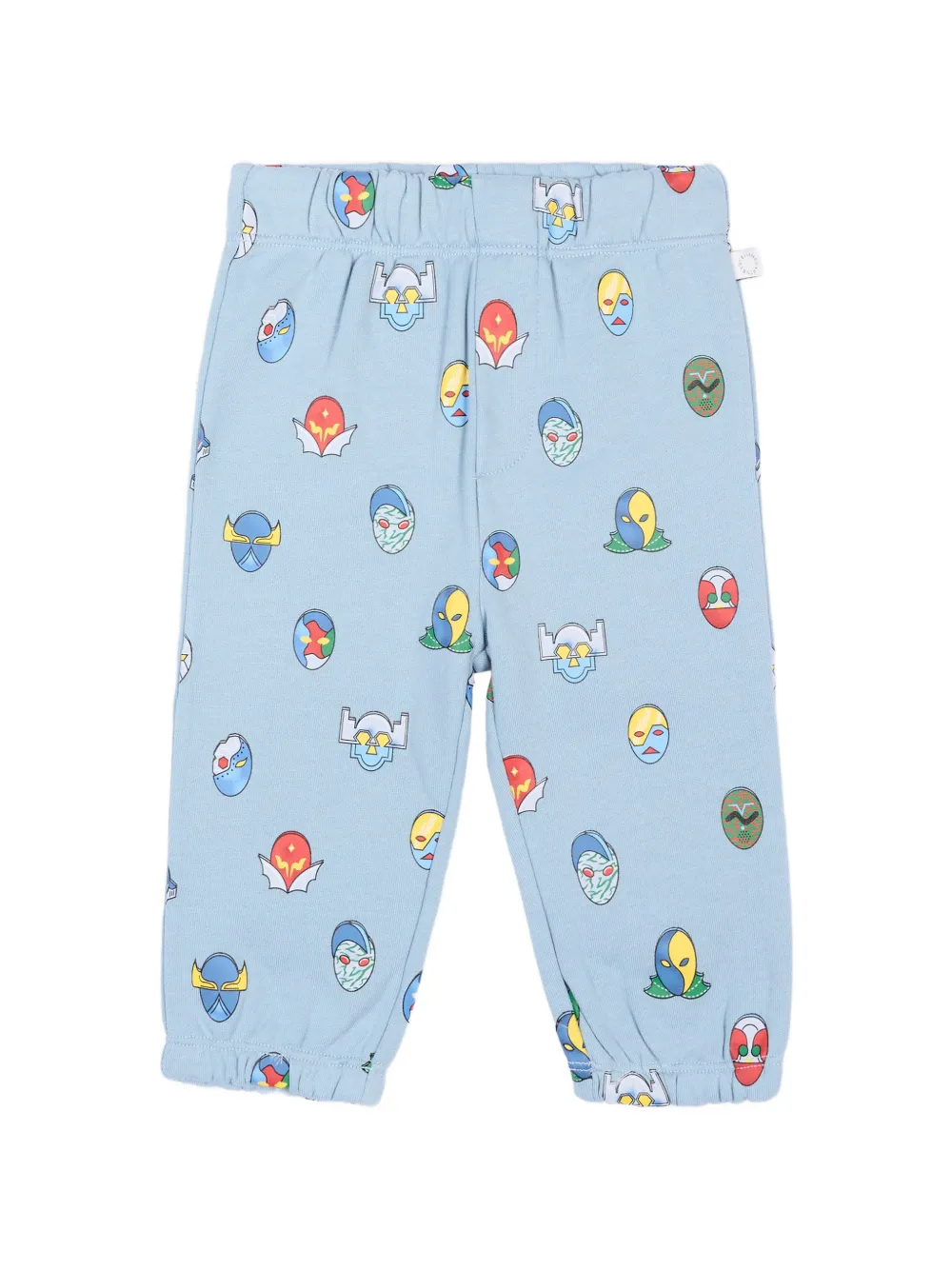 Stella McCartney Kids mask-print track pants - Blu