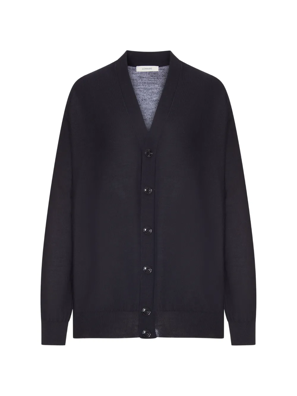 LEMAIRE relaxed twisted cardigan - Nero