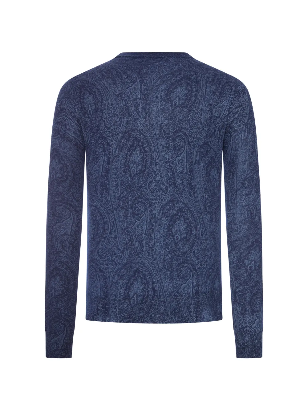 ETRO Trui met paisley-print en lange mouwen Blauw
