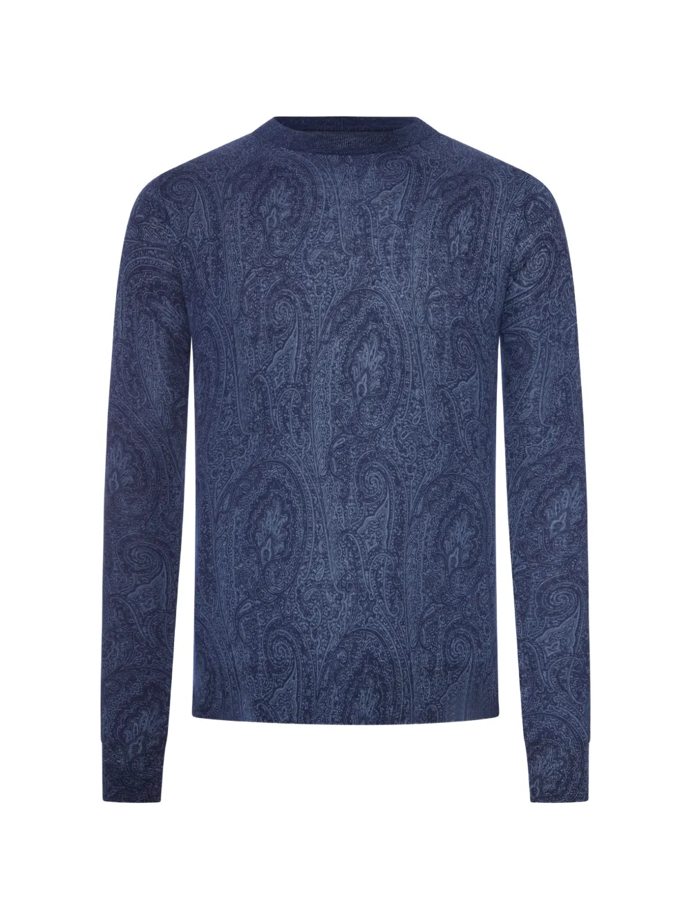 ETRO paisley-print long-sleeve sweater - Blu