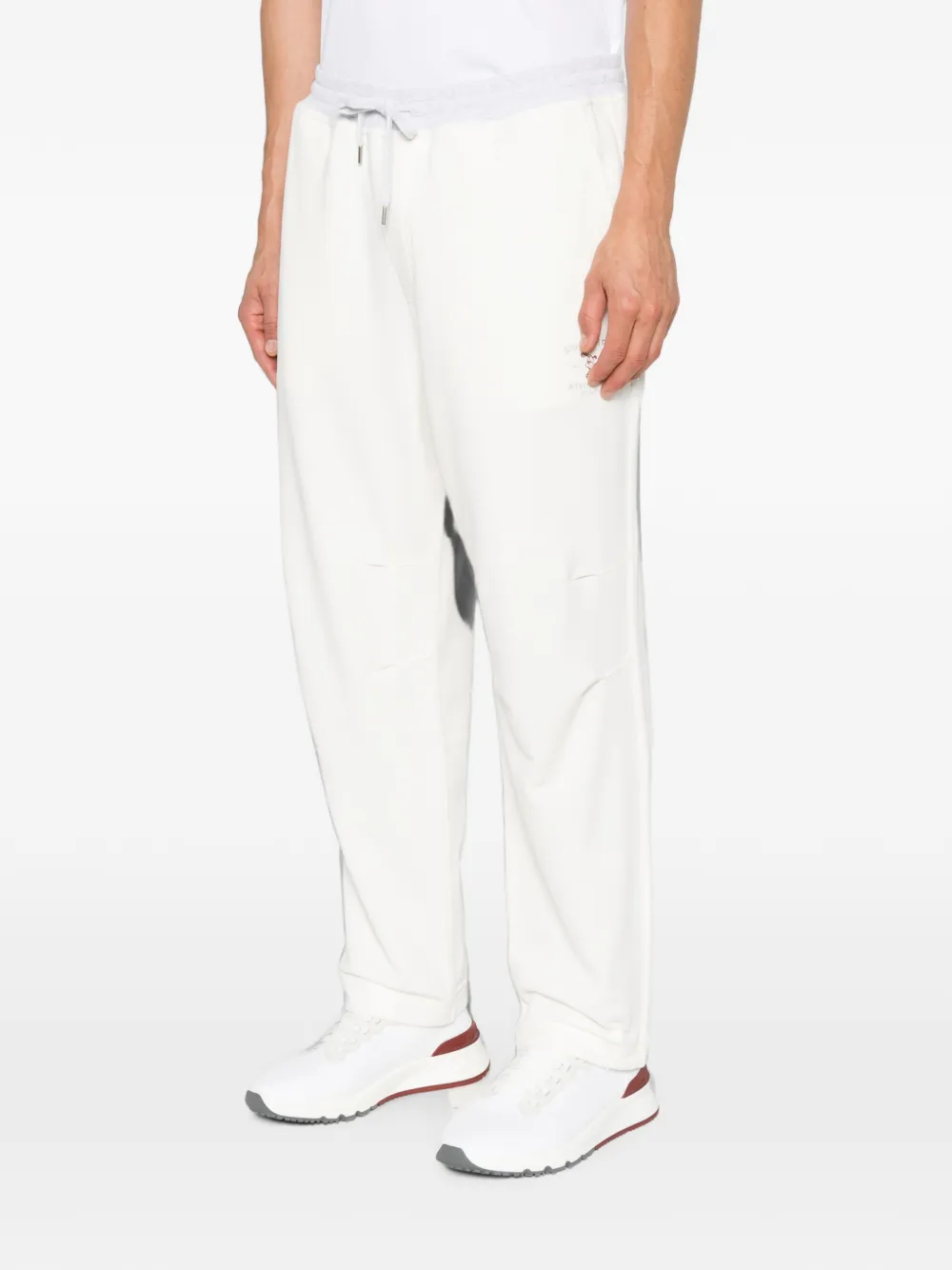 Brunello Cucinelli Trainingsbroek met trekkoordtaille Wit
