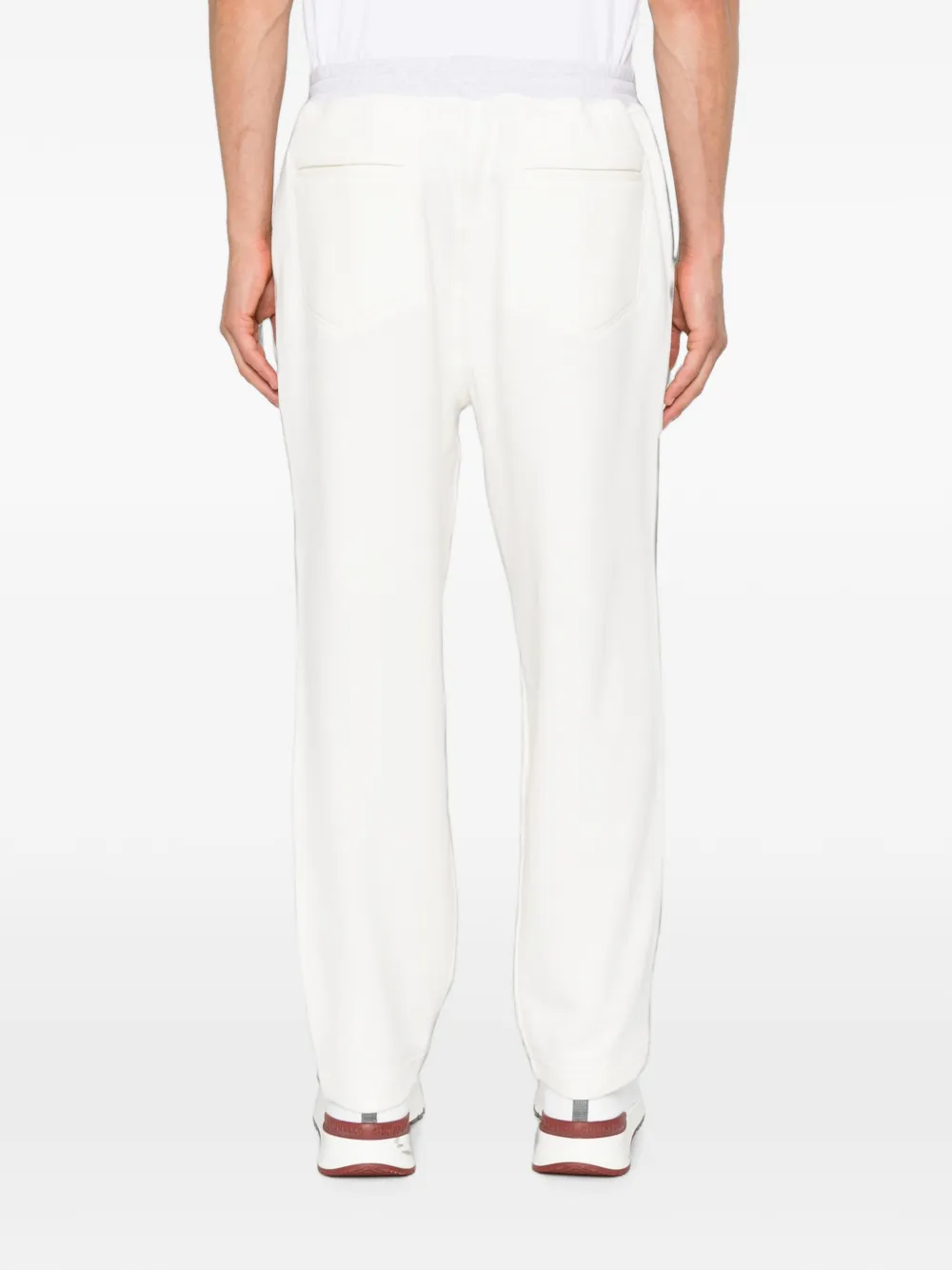 Brunello Cucinelli Trainingsbroek met trekkoordtaille Wit