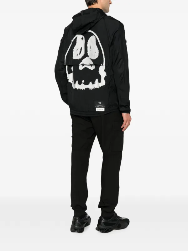 Y-3 graphic-print Hooded Jacket | Black | FARFETCH