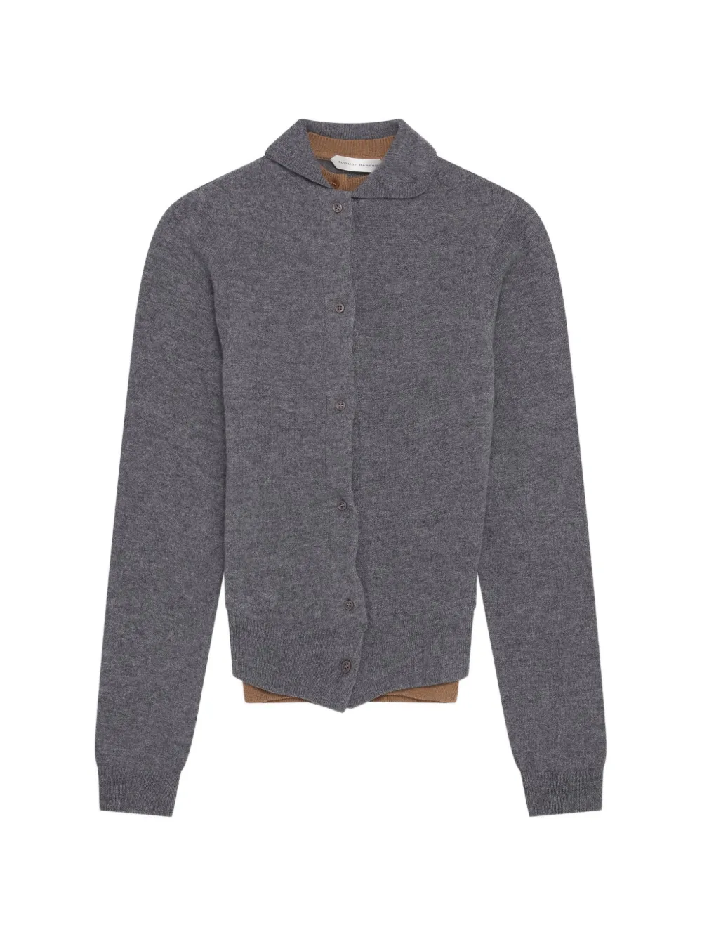 August Barron Cardigan im Layering-Look - Grau