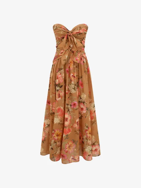 ZIMMERMANN Mahon floral-print midi dress