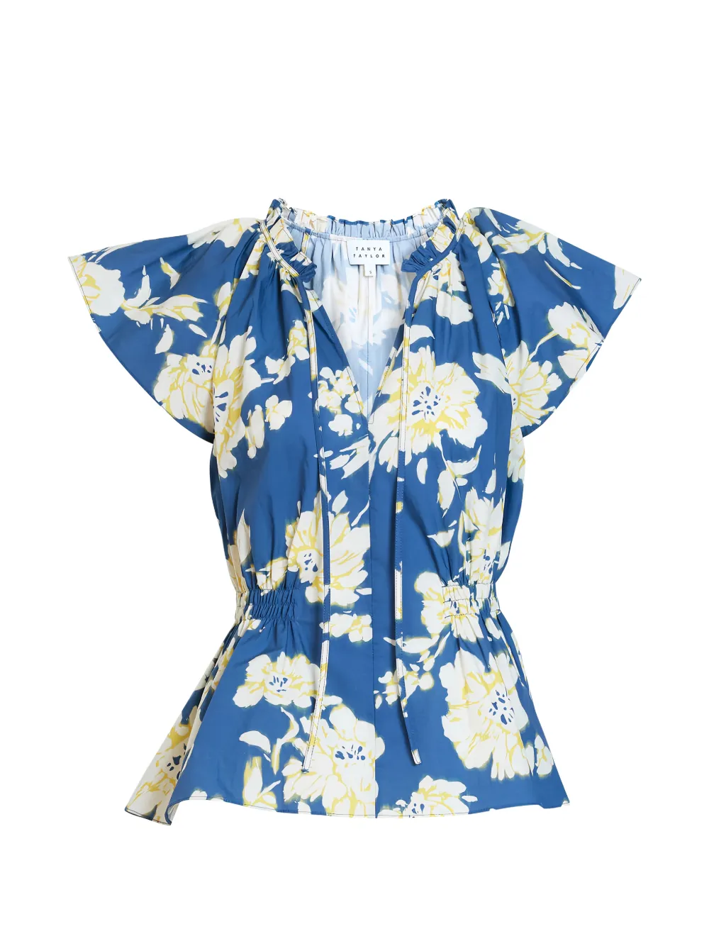Tanya Taylor Ivana floral-print blouse - Blu