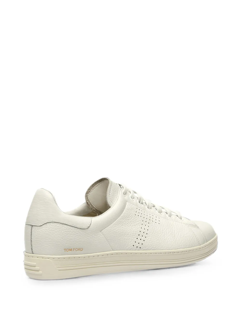 TOM FORD leather low-top sneakers Beige