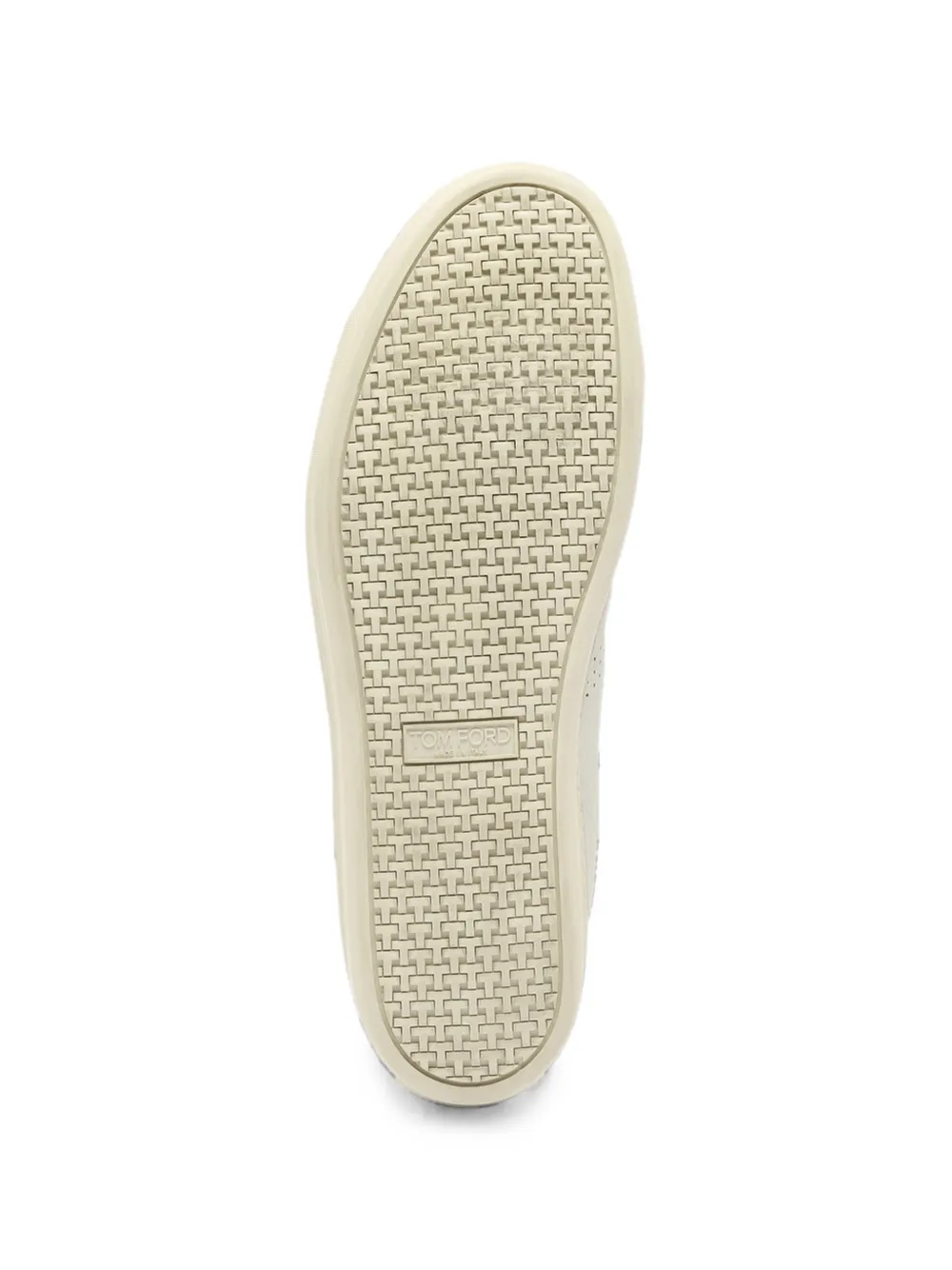 TOM FORD leather low-top sneakers Beige