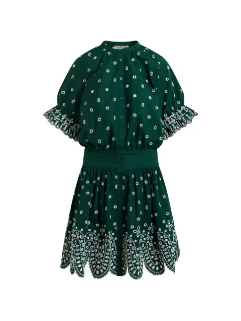Essentiel Antwerp flower-embroidery cotton mini dress
