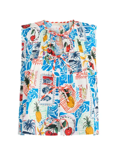 Marie Oliver Romina tie-fastening blouse