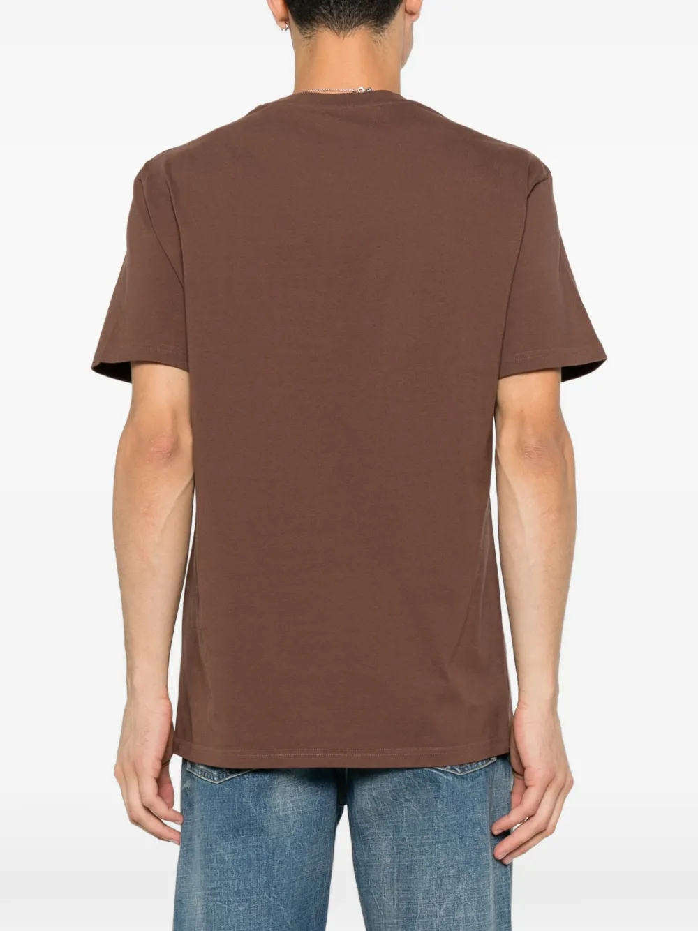 Givenchy T-shirt in cotton with Paris gros grain Bruin