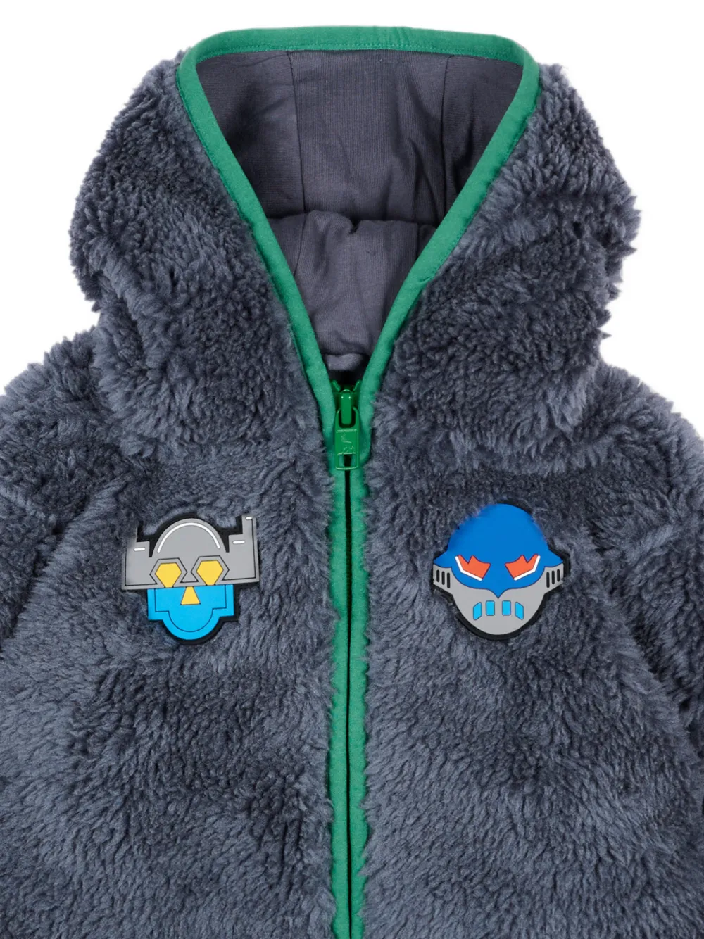 Stella McCartney Kids Teddy fleece shirtjack Blauw