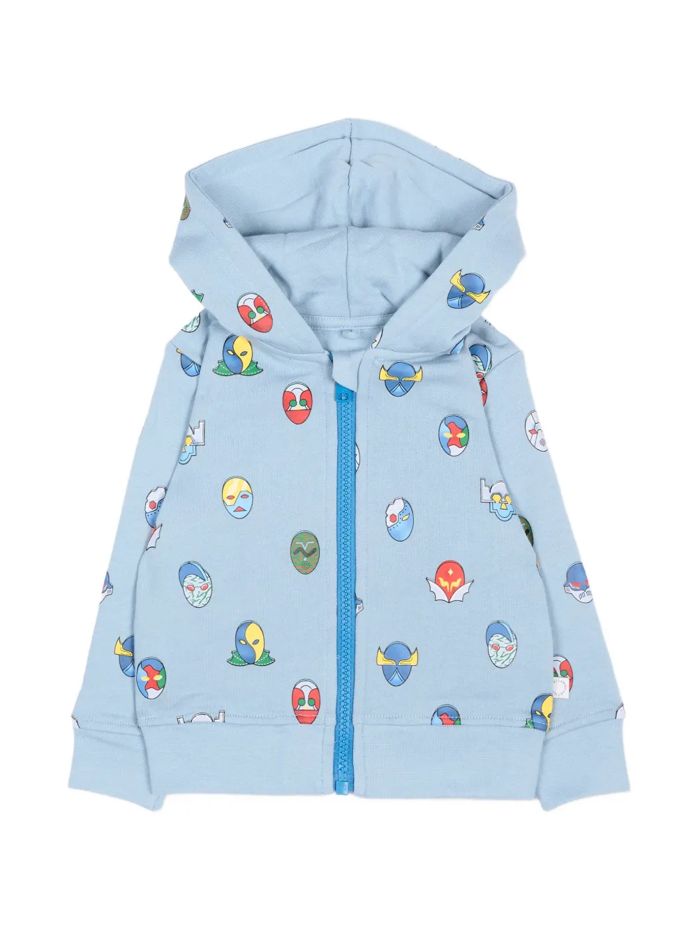 Stella McCartney Kids graphic-print zip-up hoodie - Blu