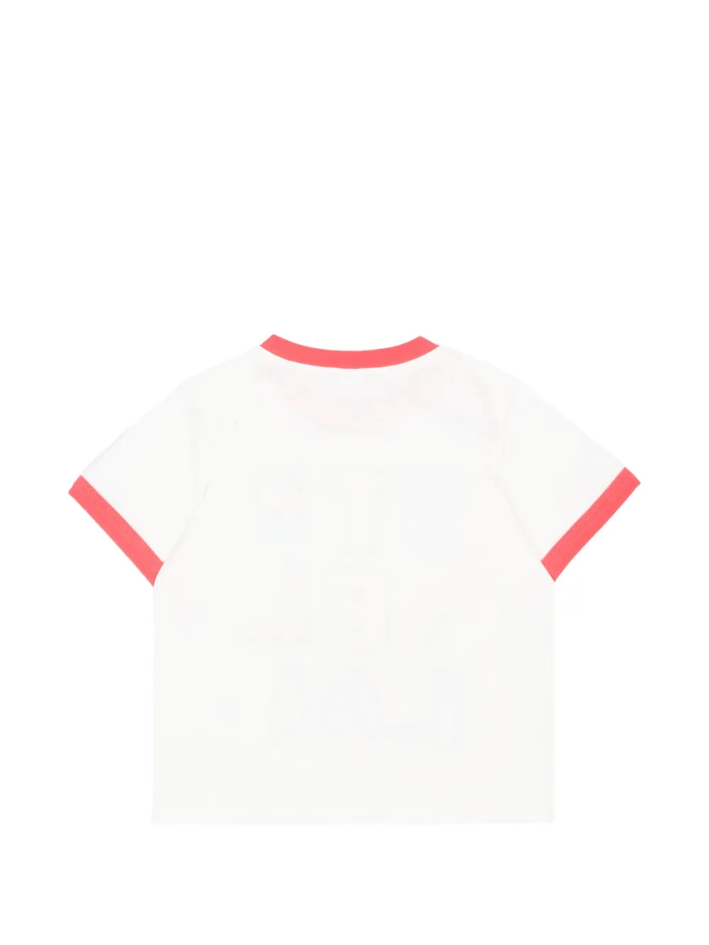 Stella McCartney Kids T-shirt met logoprint en korte mouwen Wit