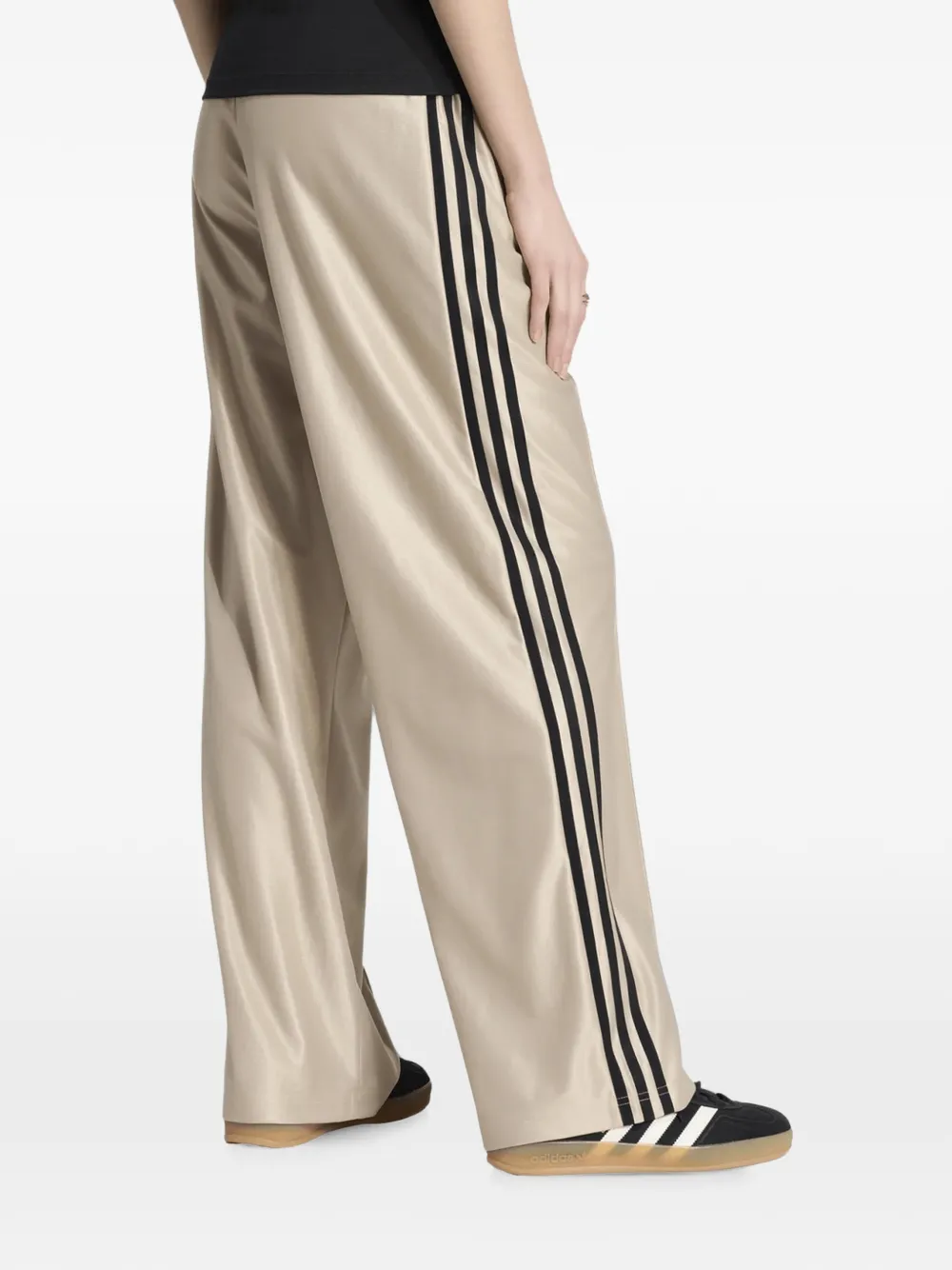 adidas Firebird side-stripe track pants Beige