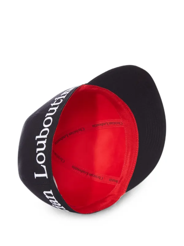 Christian Louboutin メタルキャップ ブーティ Christian Louboutin Canopy Baseball Cap | Black | FARFETCH