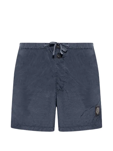 Stone Island Compass logo-patch swim shorts