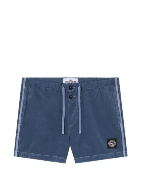 Stone Island Compass logo-patch swim shorts