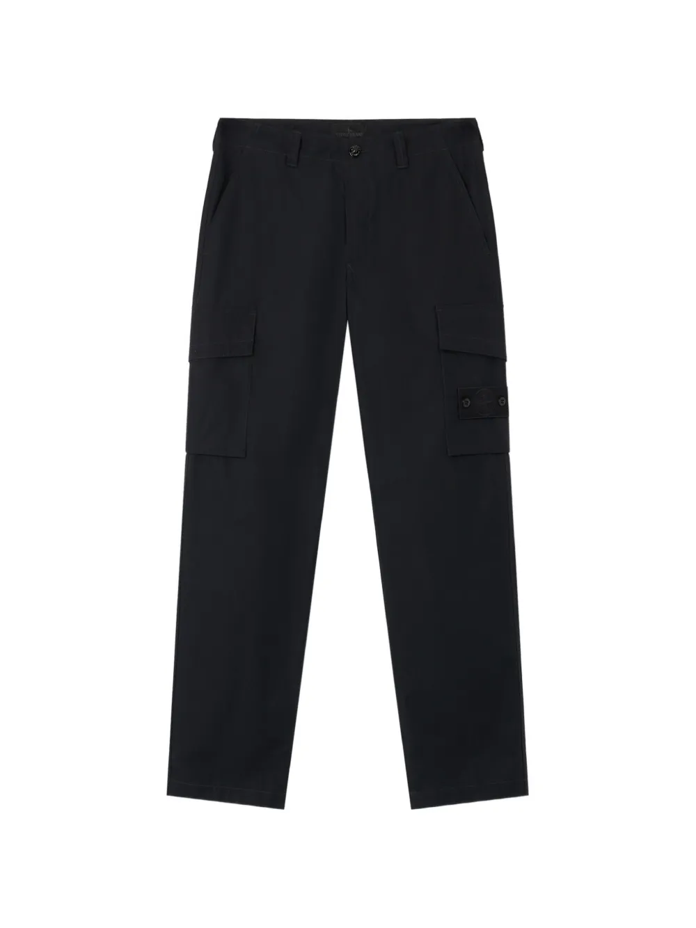 Stone Island 3100021 all-weather katoenen canvas_S.I. Ghost cargo broek Zwart