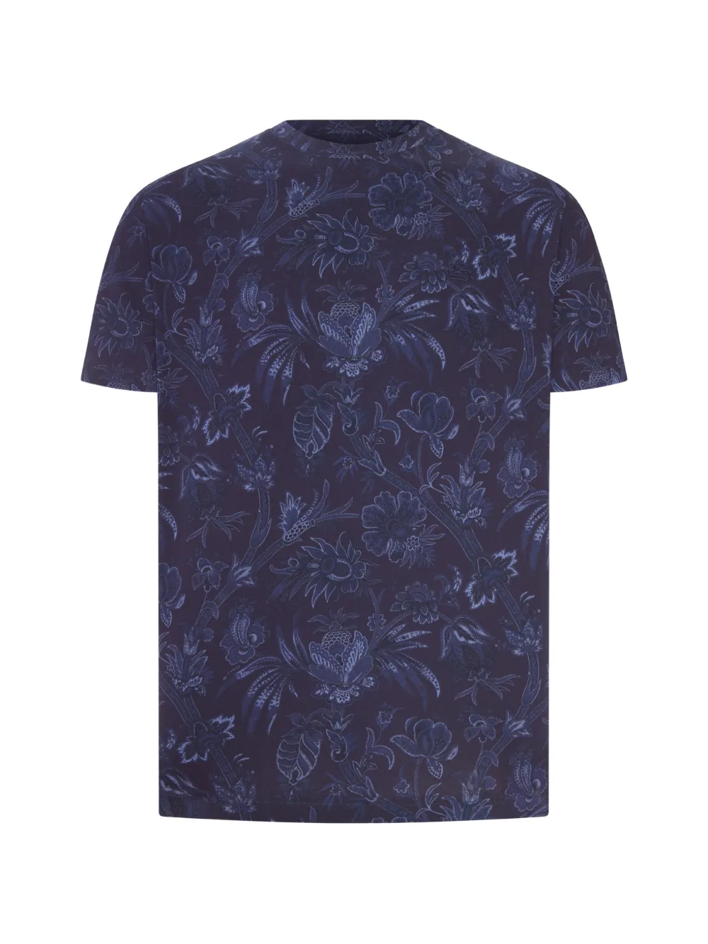 ETRO floral-paisley cotton T-shirt - Blu