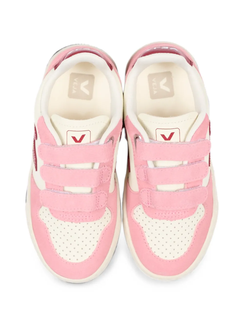 VEJA Kids V-90 leather sneakers Roze