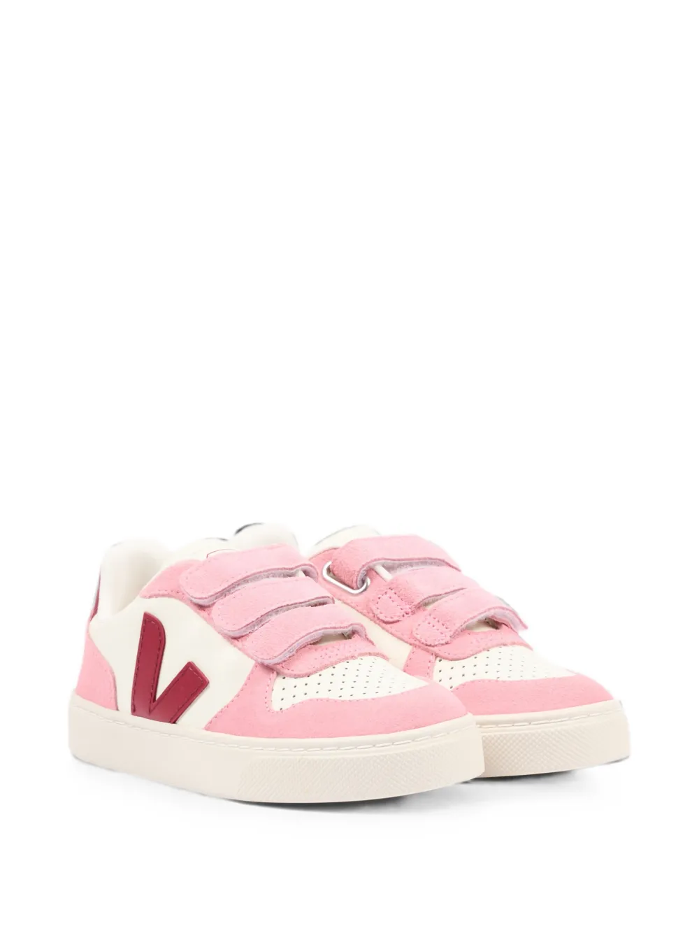 VEJA Kids V-90 leather sneakers Roze