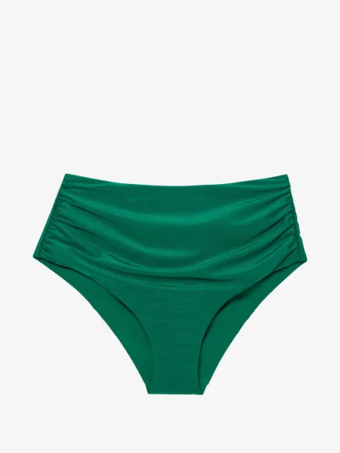 SIMKHAI  Teya ruched high-waisted bikini bottoms