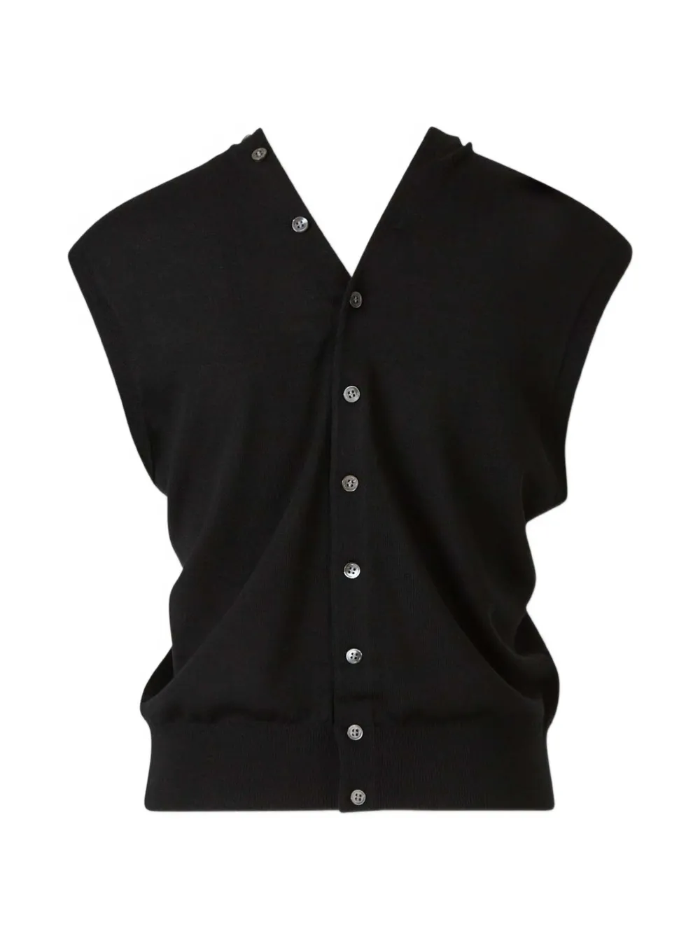 Alexander Wang Vest met doorlopende tanktop Zwart