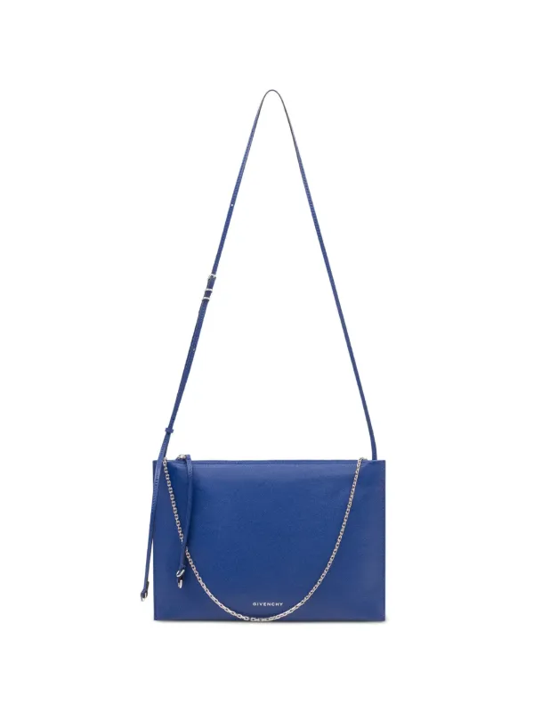 Givenchy Voyou Pouch in Shiny Leather in Blue