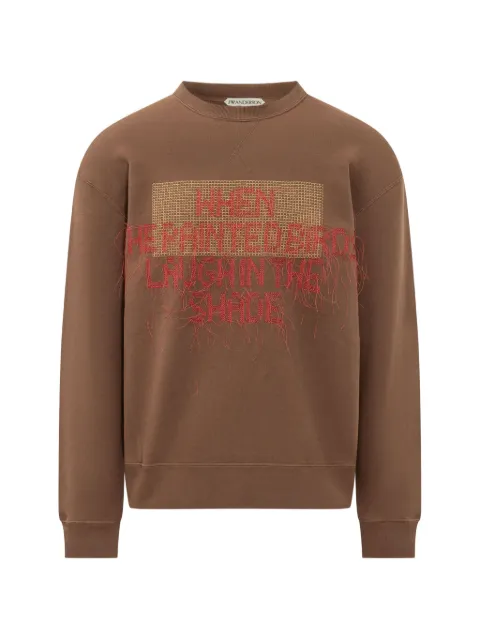 JW Anderson sudadera con parche del logo bordado