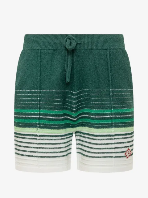 Casablanca bouclé striped shorts