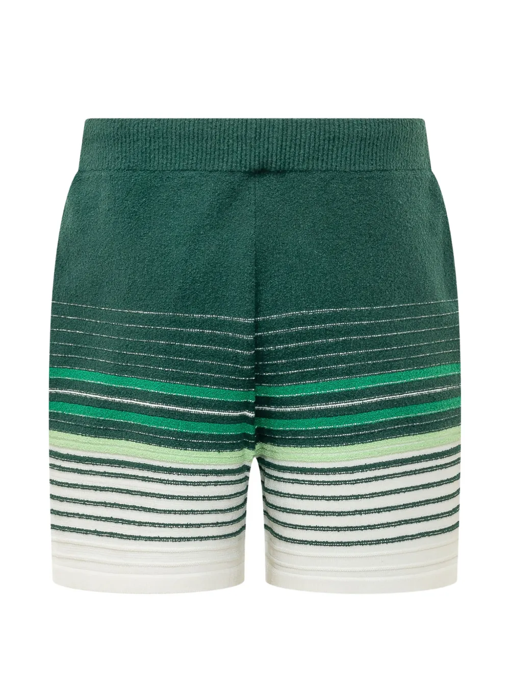 Casablanca Bouclé gestreepte shorts Groen