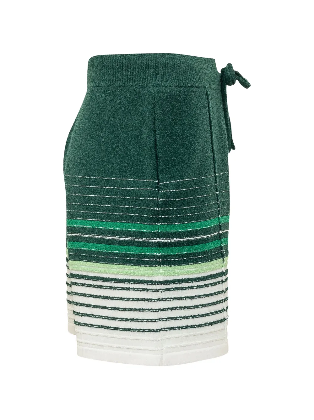 Casablanca Bouclé gestreepte shorts Groen