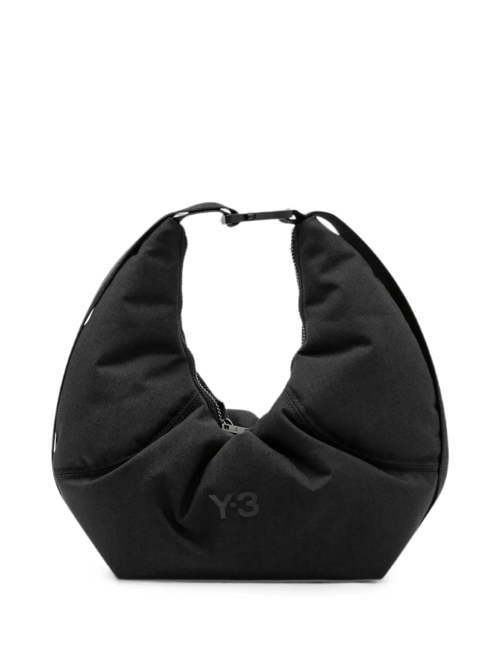 Y-3 Crescent buckle-fastening tote bag - Nero
