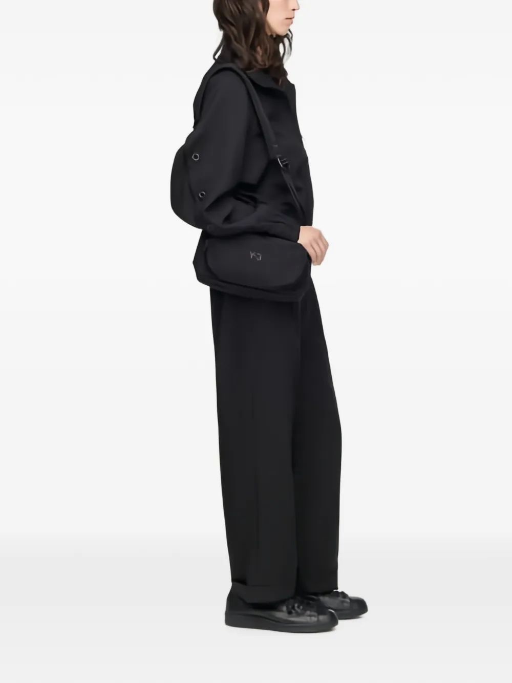 Y-3 Crossbodytas met logoprint Zwart