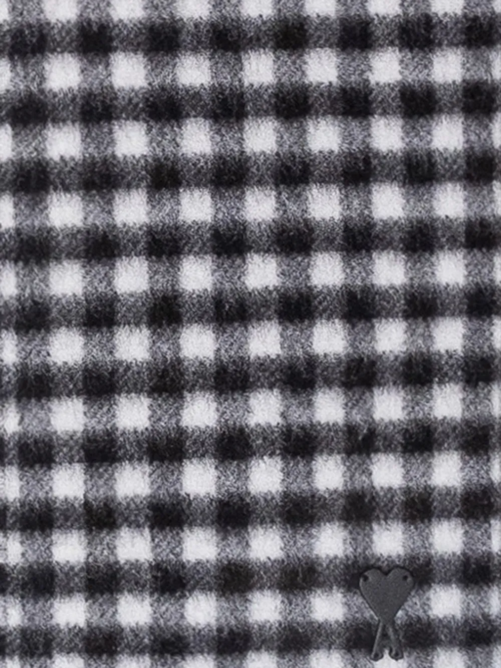 AMI Paris Sjaal met ADC-patch Zwart