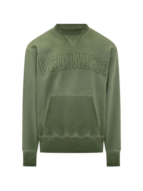 DSQUARED2 logo-embroidered pouch-pocket sweatshirt