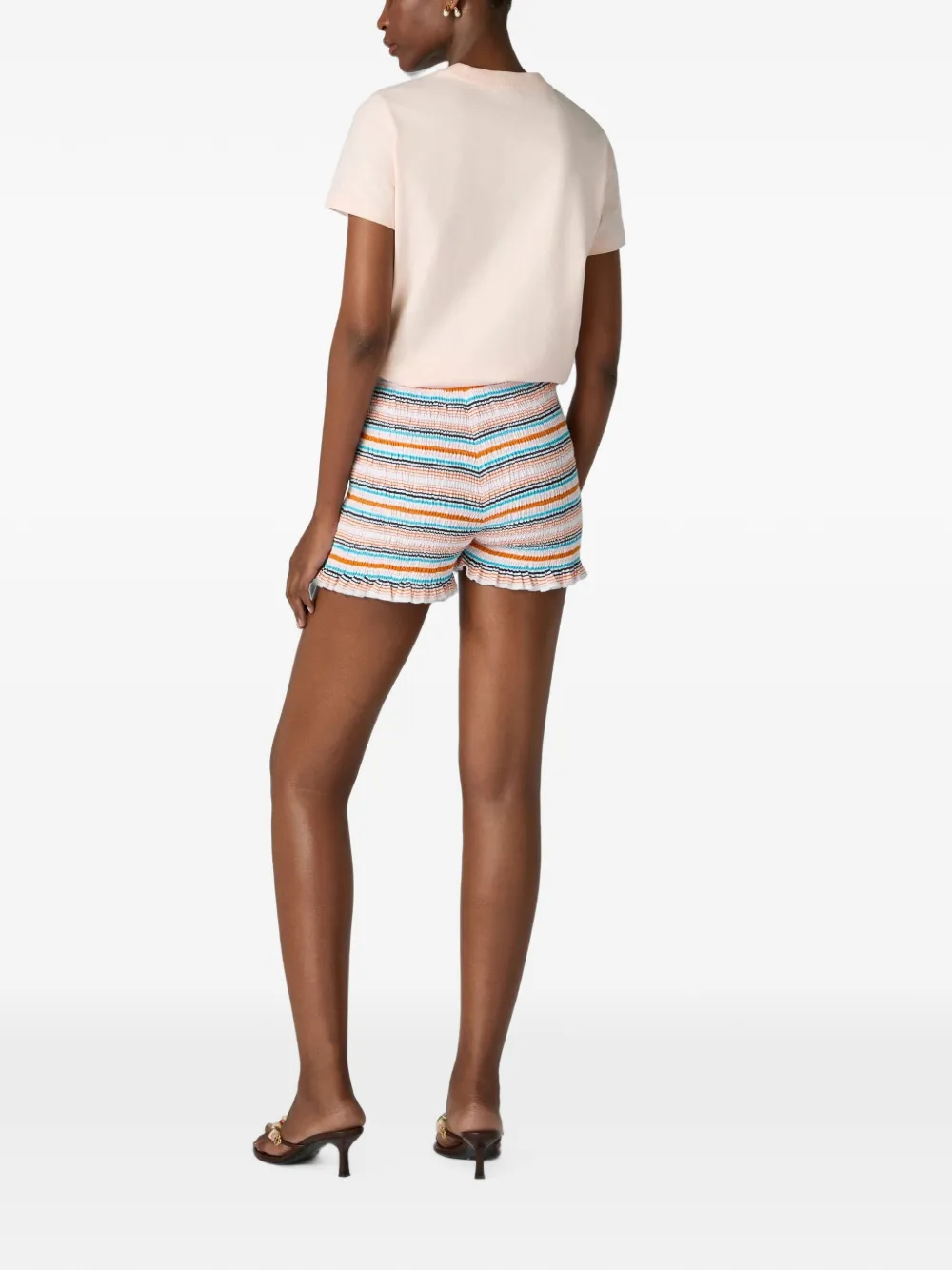 Casablanca Gestreepte shorts Wit